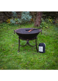 70cm Original Firebowl on a Gothic High Stand with Grill