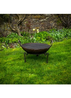 60 cm Original Firebowl on Tudor Stand with Grill